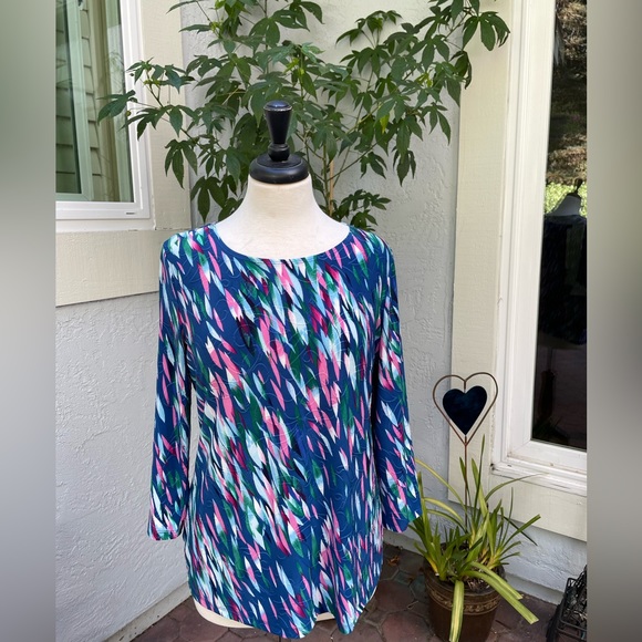 JM Collection | Women’s Printed 3/4 sleeve tunic | Size M | Worn once - Picture 2 of 6